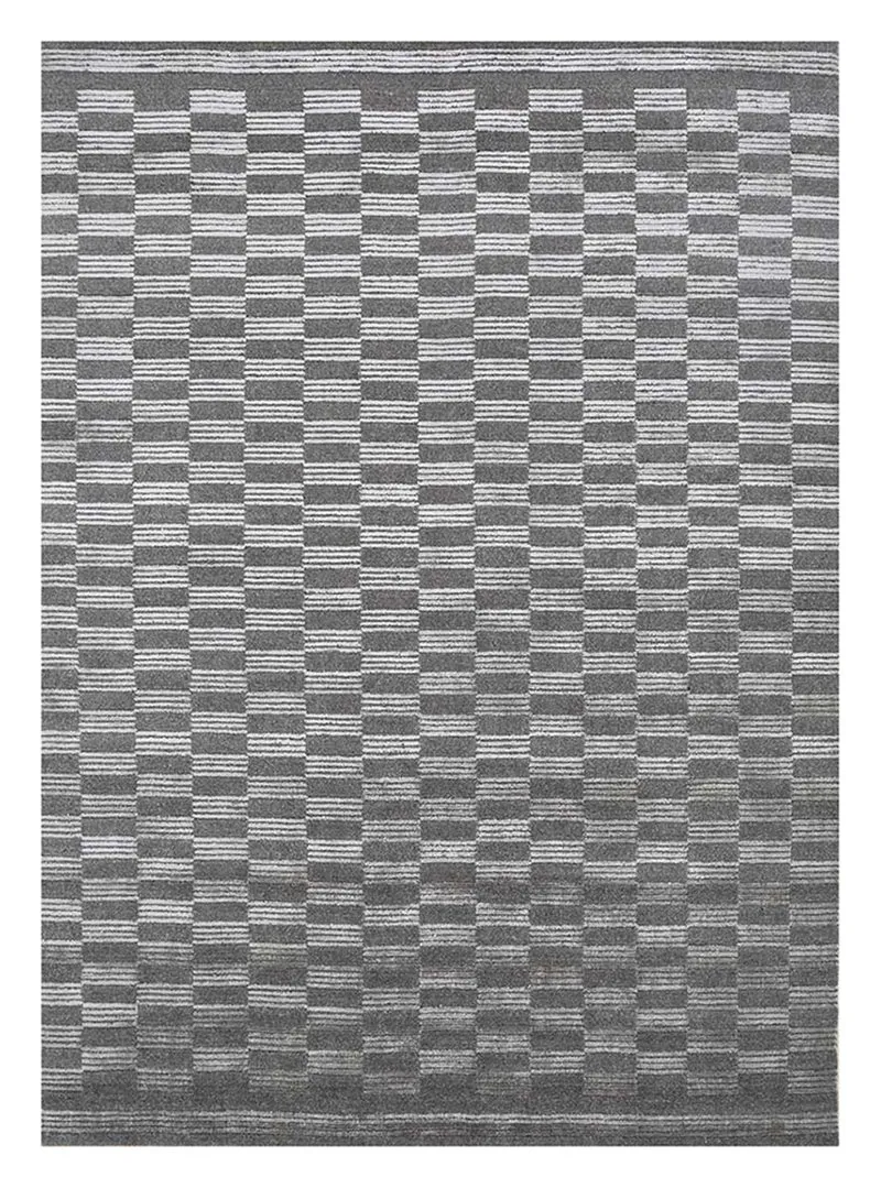 Teppich - 240 x 300 cm - schwarz-weiß