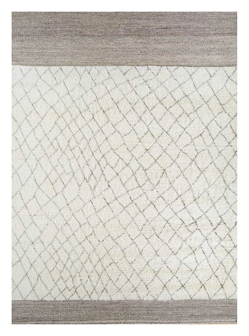 Wollteppich - 240 x 300 cm - creme