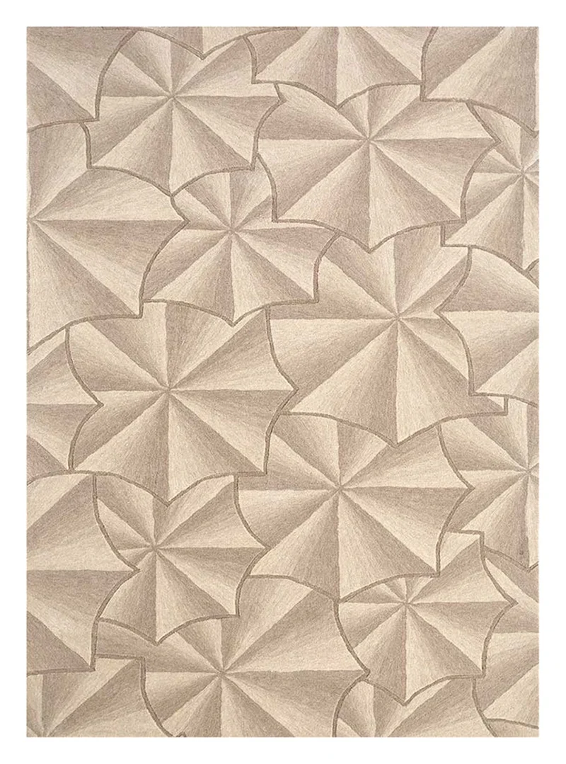 Wollteppich - 150 x 240 cm - gold