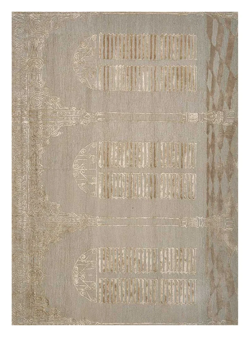 Wollteppich - 150 x 240 cm - beige