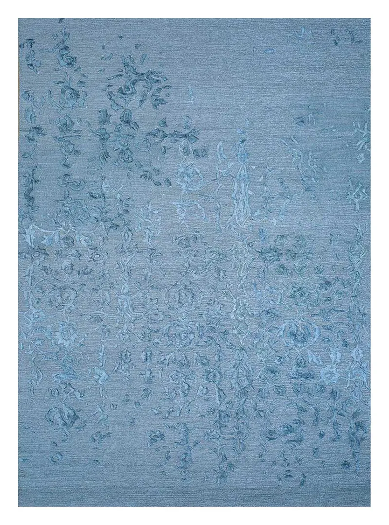 Wollteppich - 180 x 270 cm - blau
