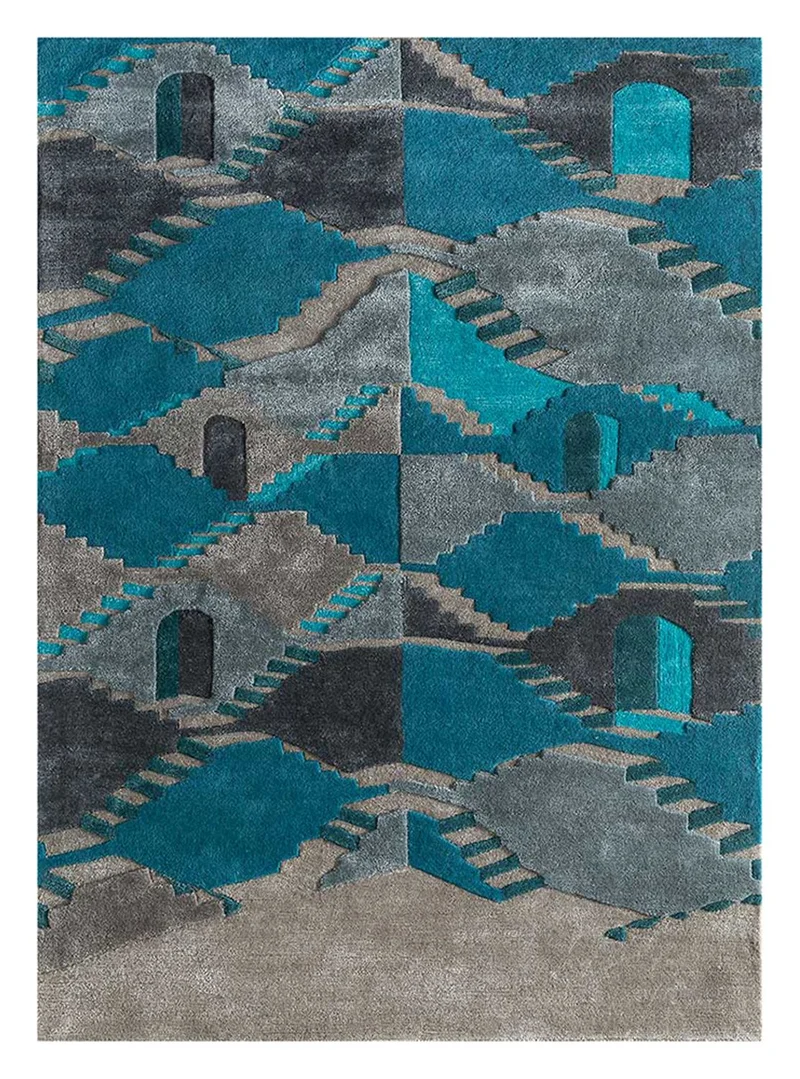 Wollteppich - 150 x 240 cm - mehrfarbig