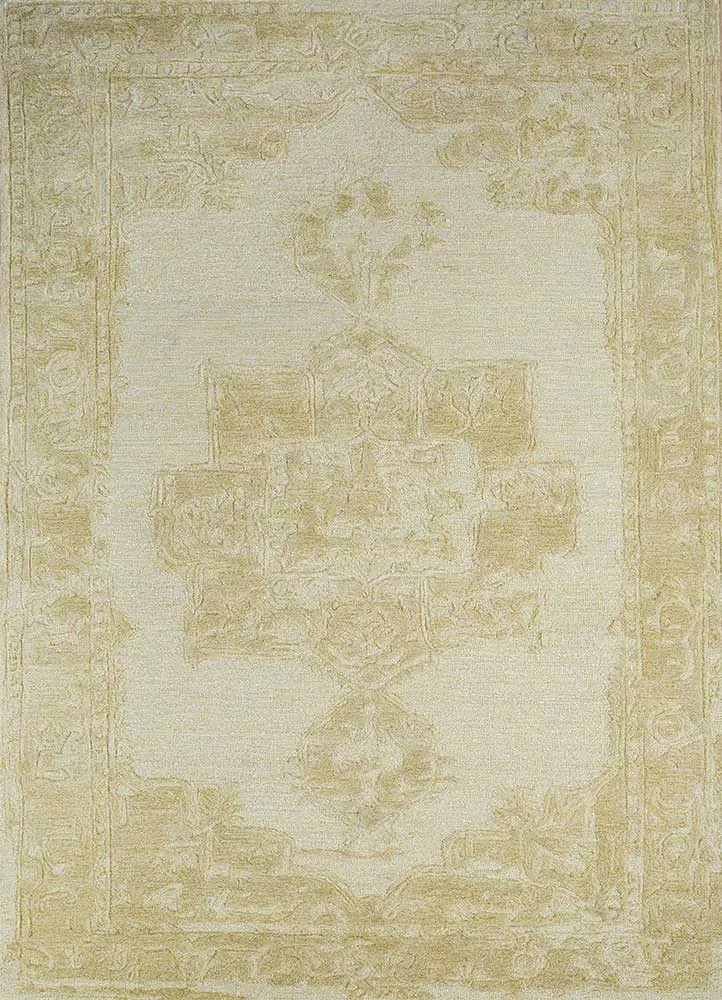 Wollteppich - 180 x 270 cm - gold