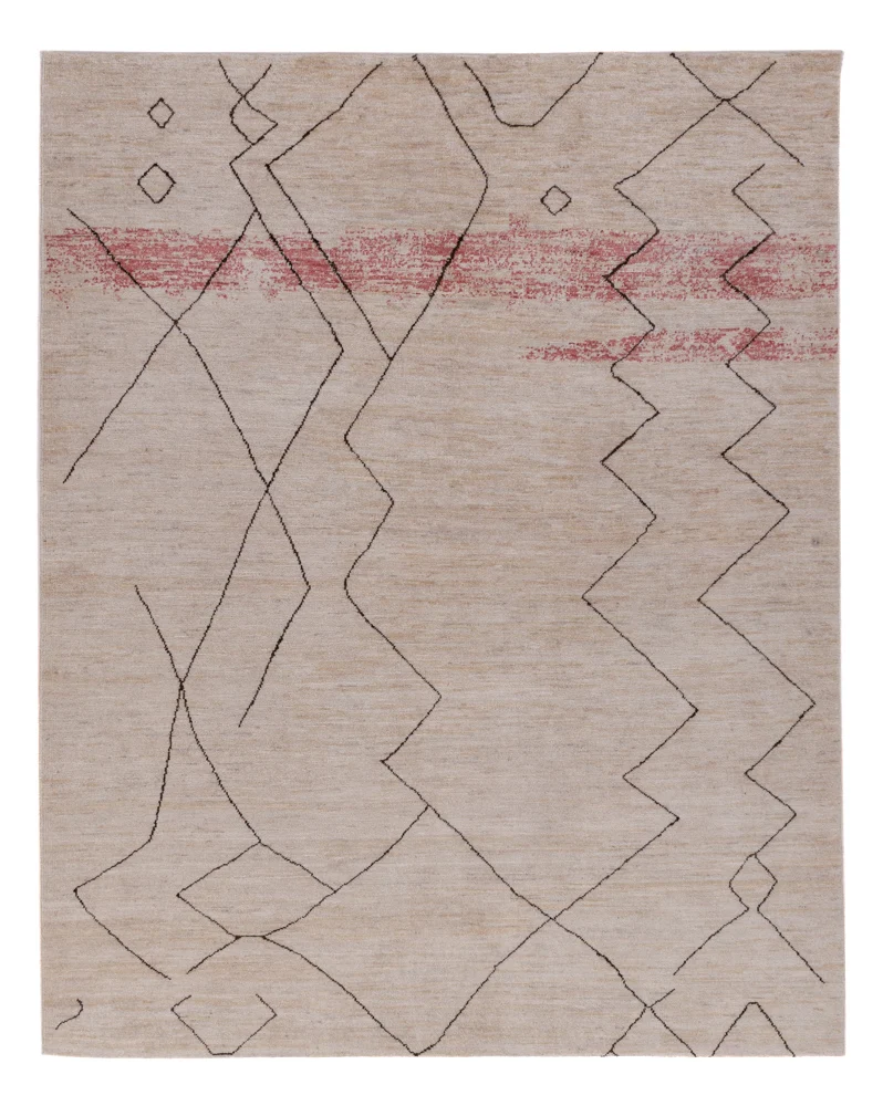 Berber Teppich 165x211cm - Wollteppich