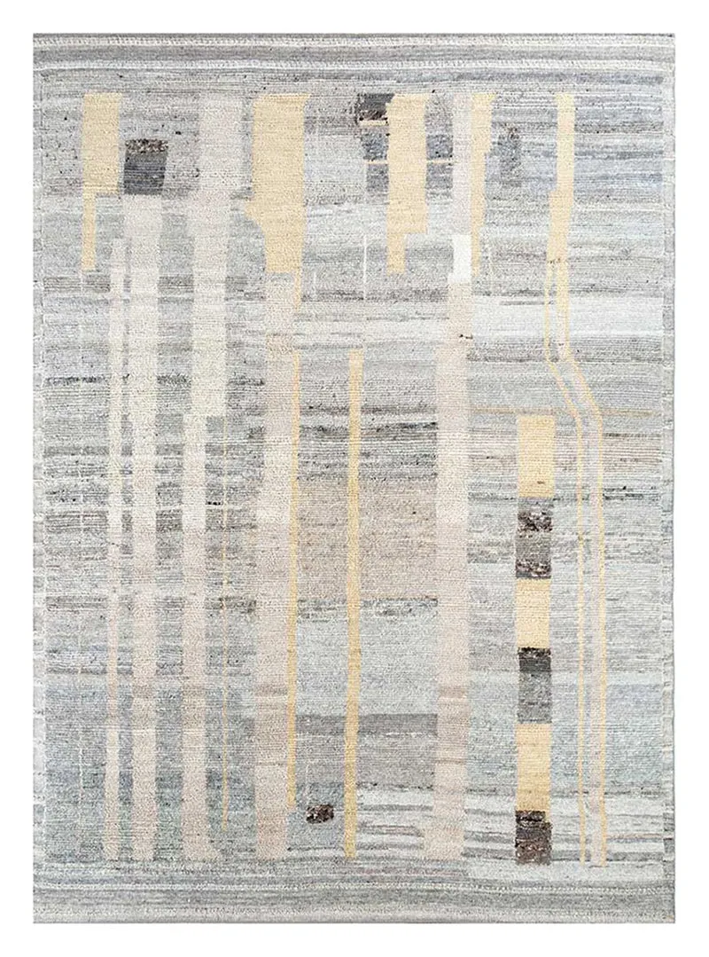 Wollteppich - 240 x 300 cm - hellgrau