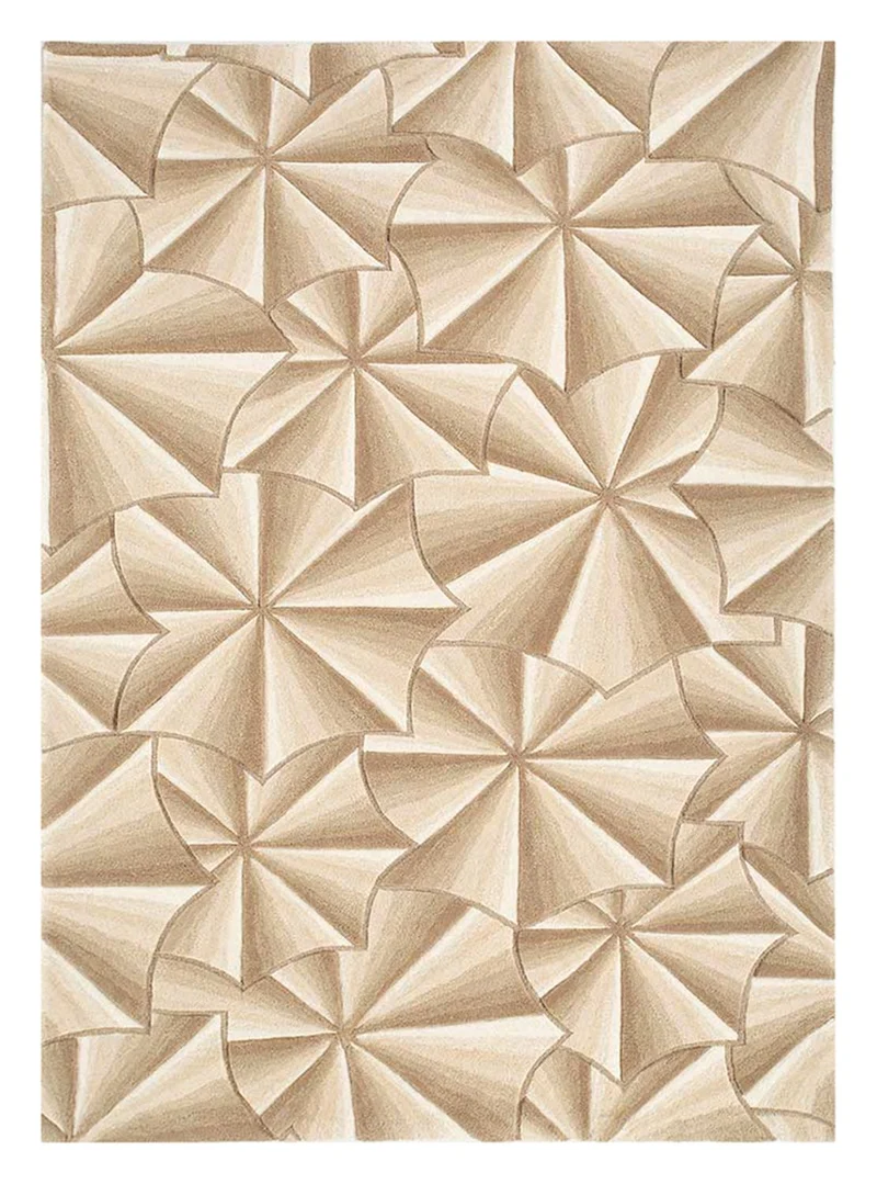 Wollteppich - 150 x 240 cm - gold