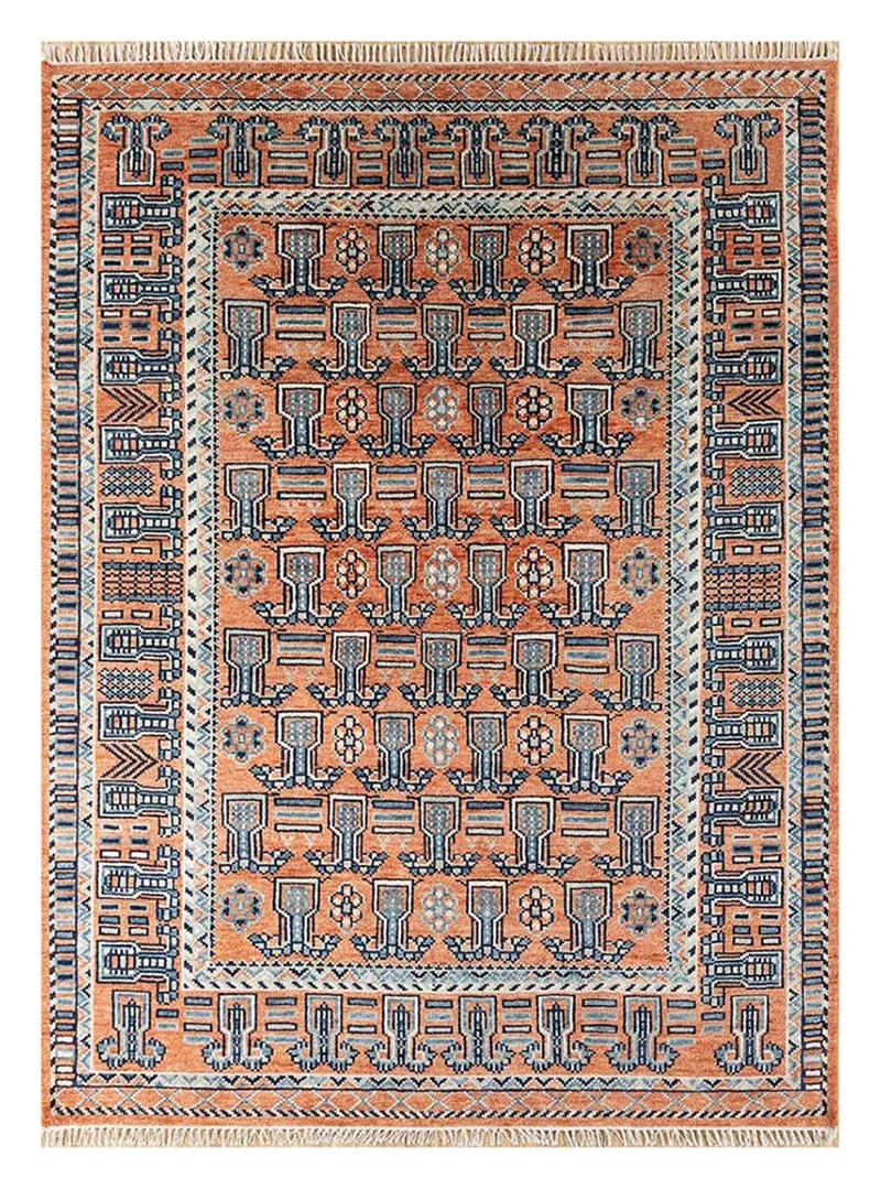 Wollteppich - 240 x 300 cm - hellrot