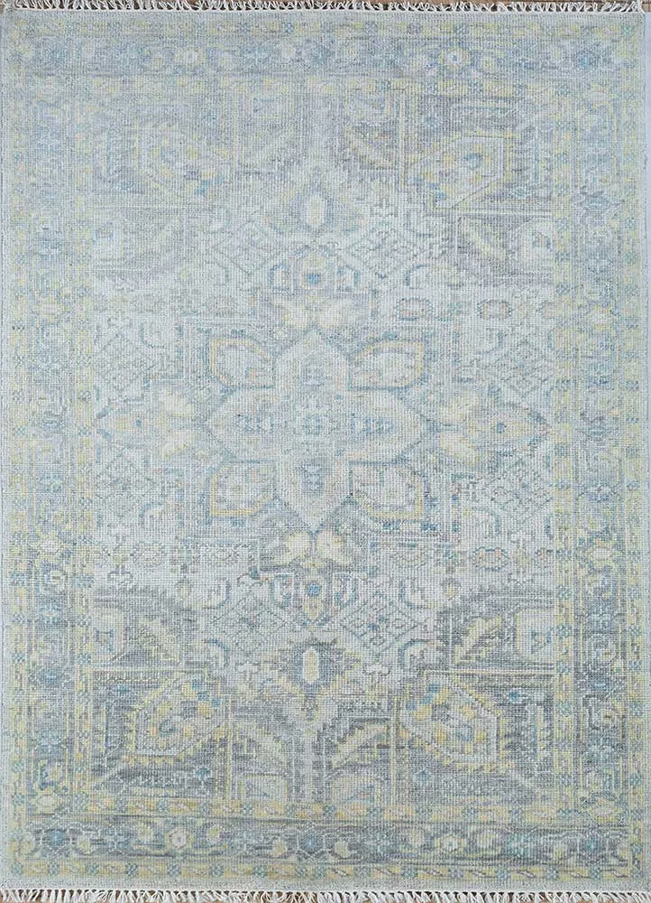 Wollteppich - 180 x 270 cm - hellblau