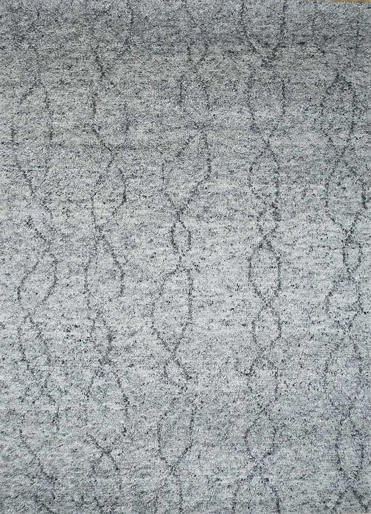 Wollteppich - 150 x 240 cm - hellgrau