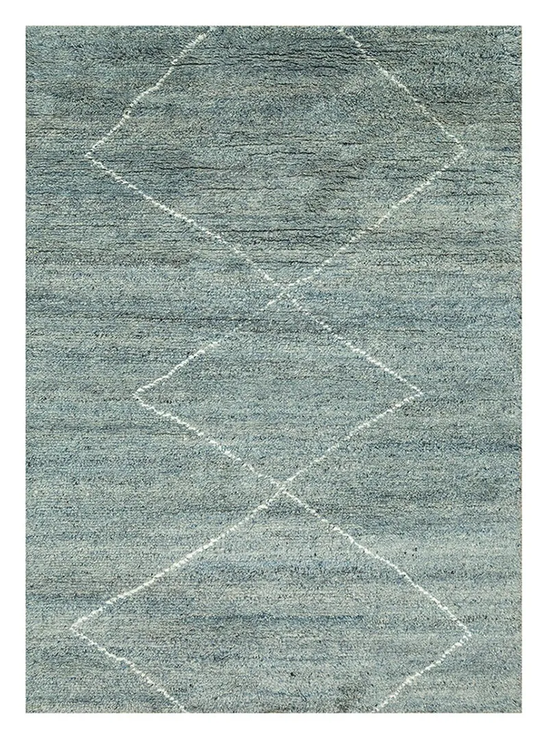 Wollteppich - 150 x 240 cm - petrolblau