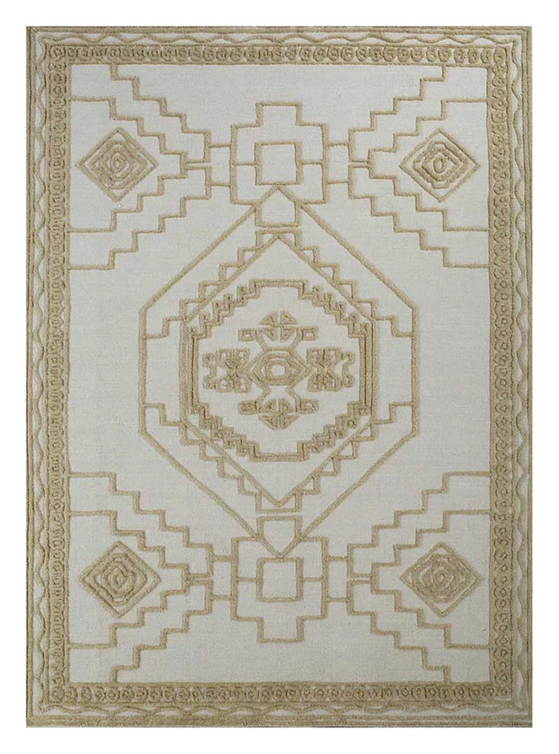 Wollteppich - 180 x 270 cm - creme