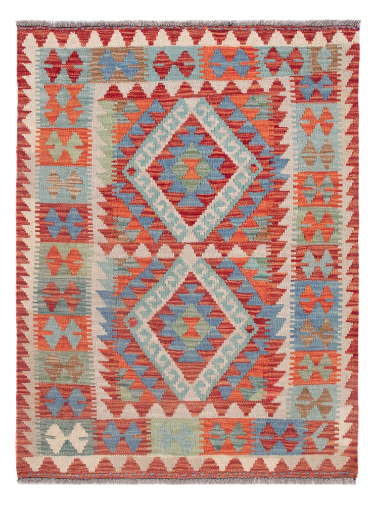 Kelim Maimene Teppich 89x113cm - Wollteppich