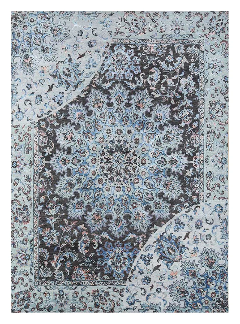 Wollteppich - 240 x 300 cm - lichtblau