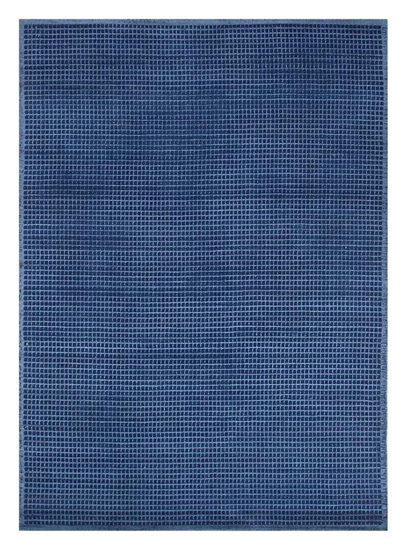 Wollteppich - 150 x 240 cm - dunkelblau