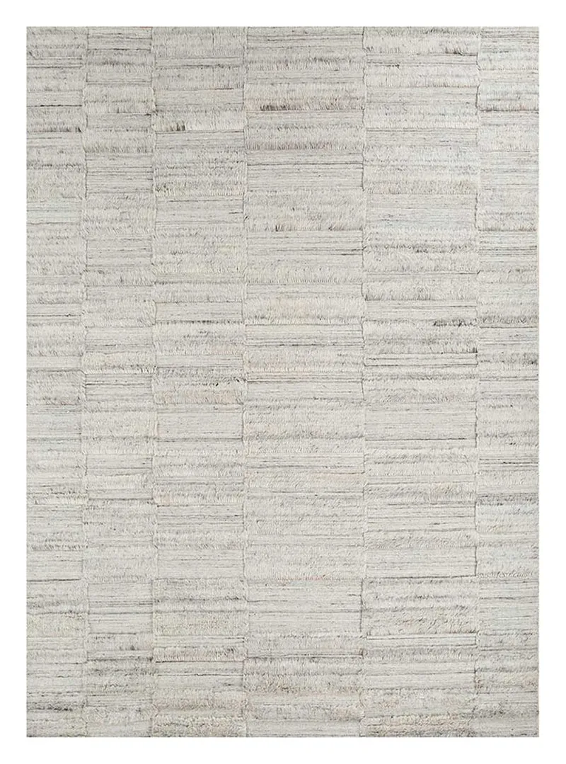 Wollteppich - 240 x 300 cm - weiß