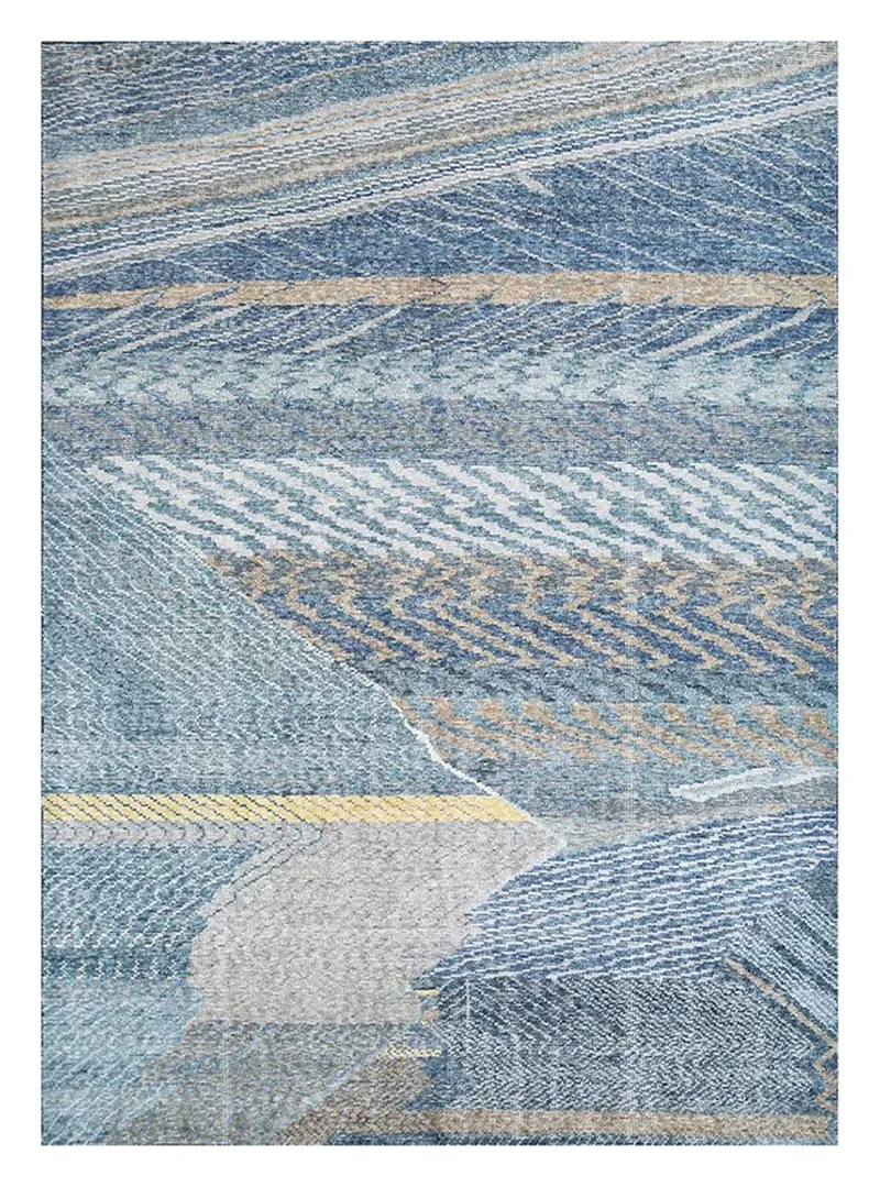Wollteppich - 150 x 240 cm - dunkelblau