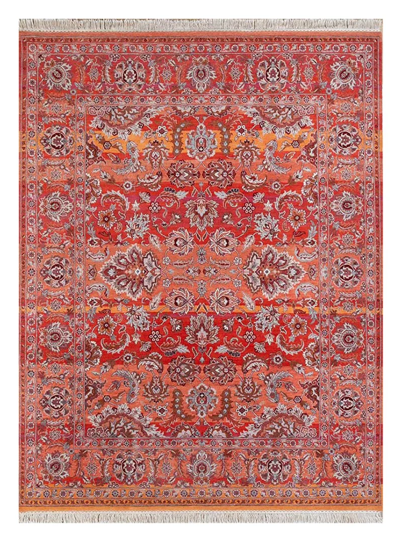 Wollteppich - 240 x 300 cm - rot