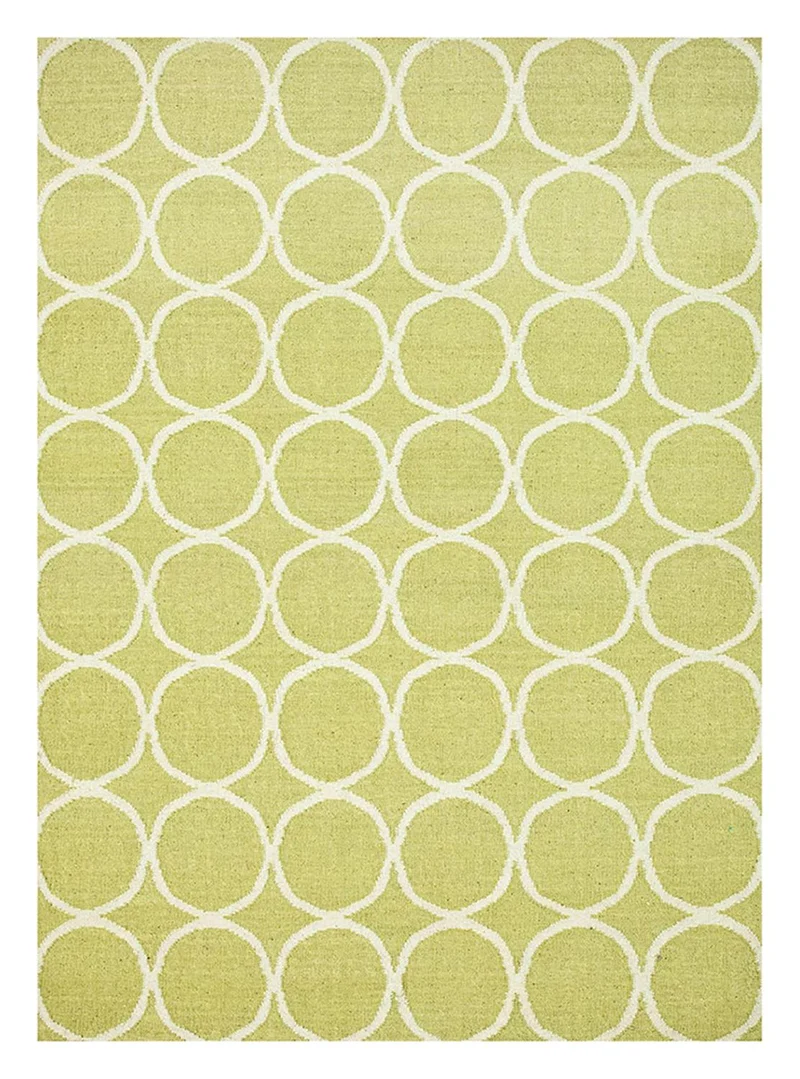 Wollteppich - 158 x 228 cm - hellgrün
