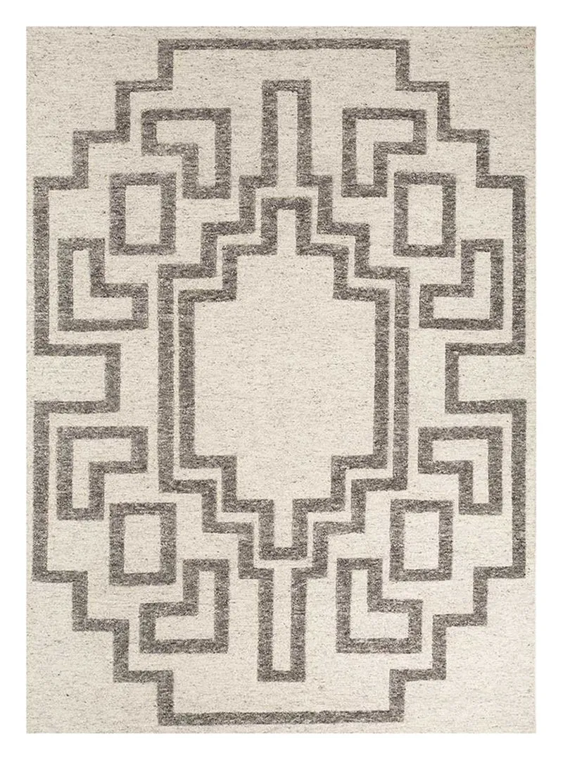 Wollteppich - 240 x 300 cm - braun