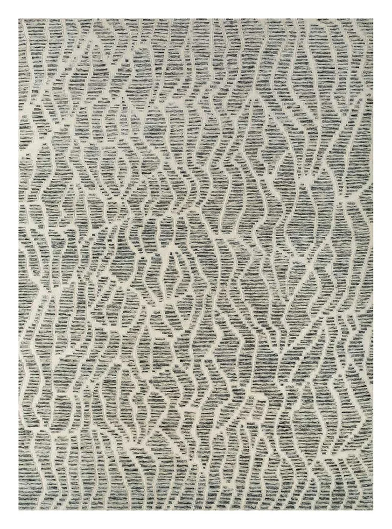 Wollteppich - 240 x 300 cm - grau