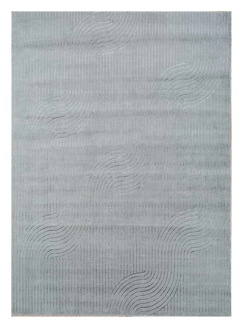 Wollteppich - 240 x 300 cm - grau