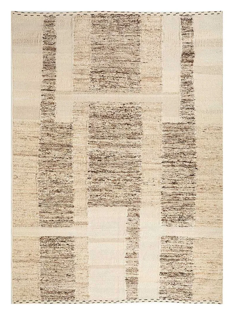 Wollteppich - 180 x 270 cm - hellbeige
