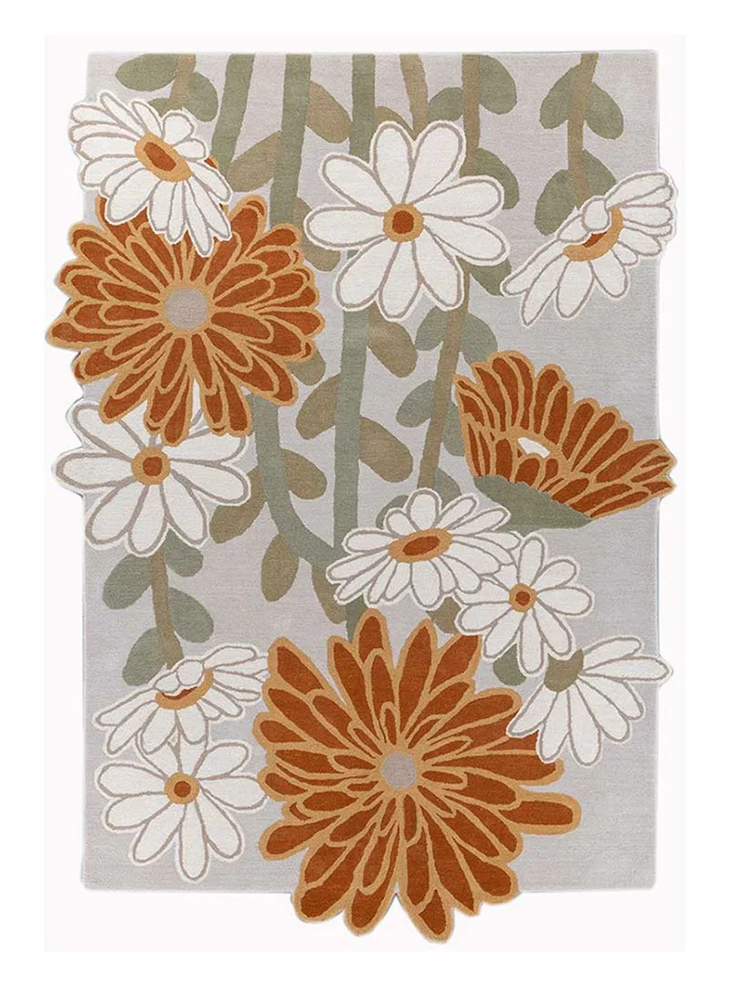 Wollteppich sonderform - 180 x 270 cm - mehrfarbig