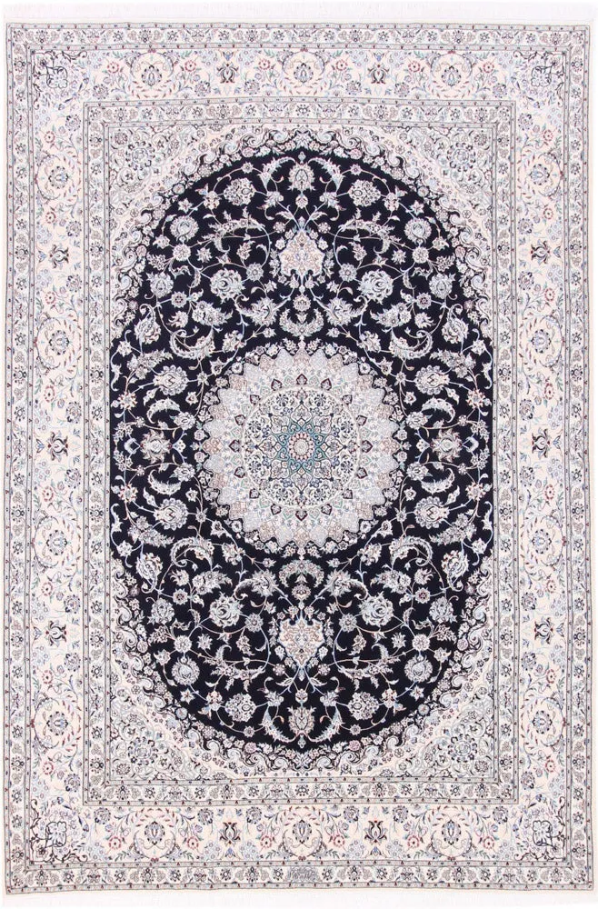 Perserteppich - Nain - Premium - 206 x 309 cm - dunkelblau