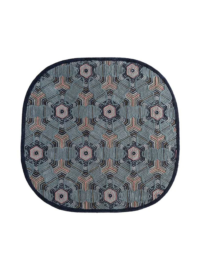 Wollteppich sonderform - 170 x 240 cm - mehrfarbig