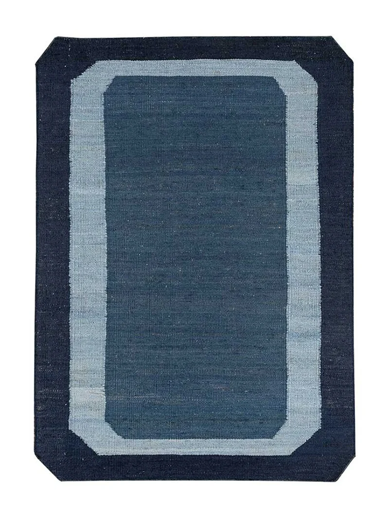 Juteteppich sonderform - 180 x 270 cm - blau