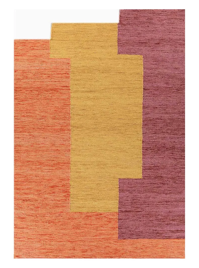 Wollteppich sonderform - 180 x 270 cm - orange