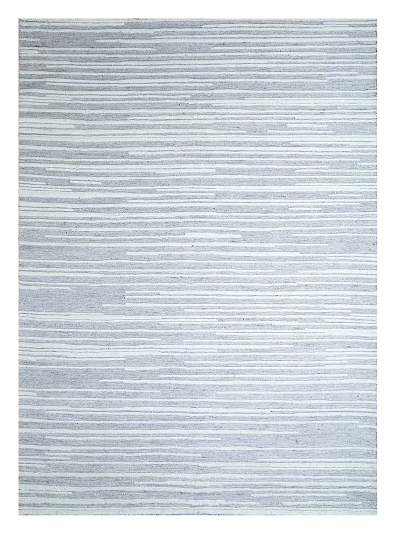 Wollteppich - 240 x 300 cm - hellgrau