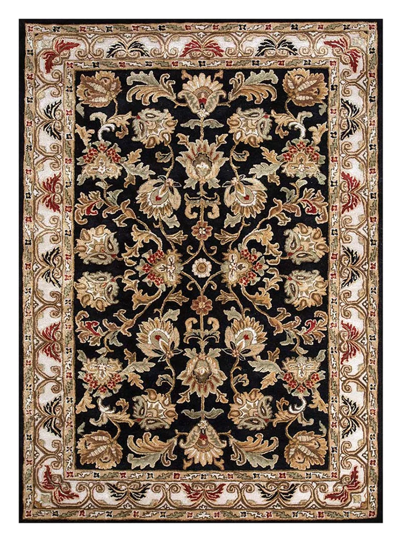 Wollteppich - 180 x 270 cm - dunkelbeige