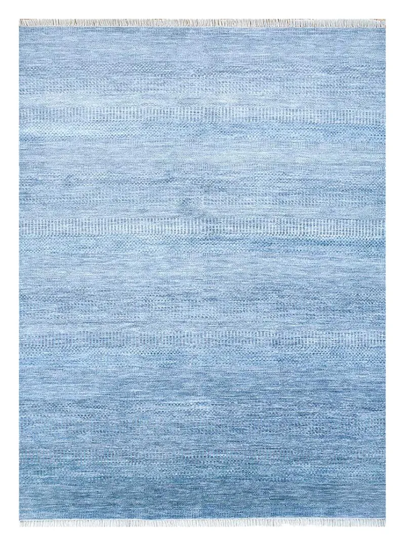 Wollteppich - 180 x 270 cm - seeblau