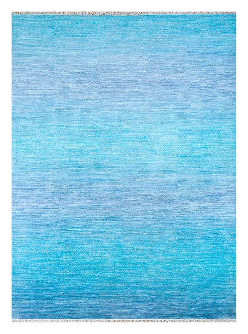 Wollteppich - 270 x 360 cm - blau