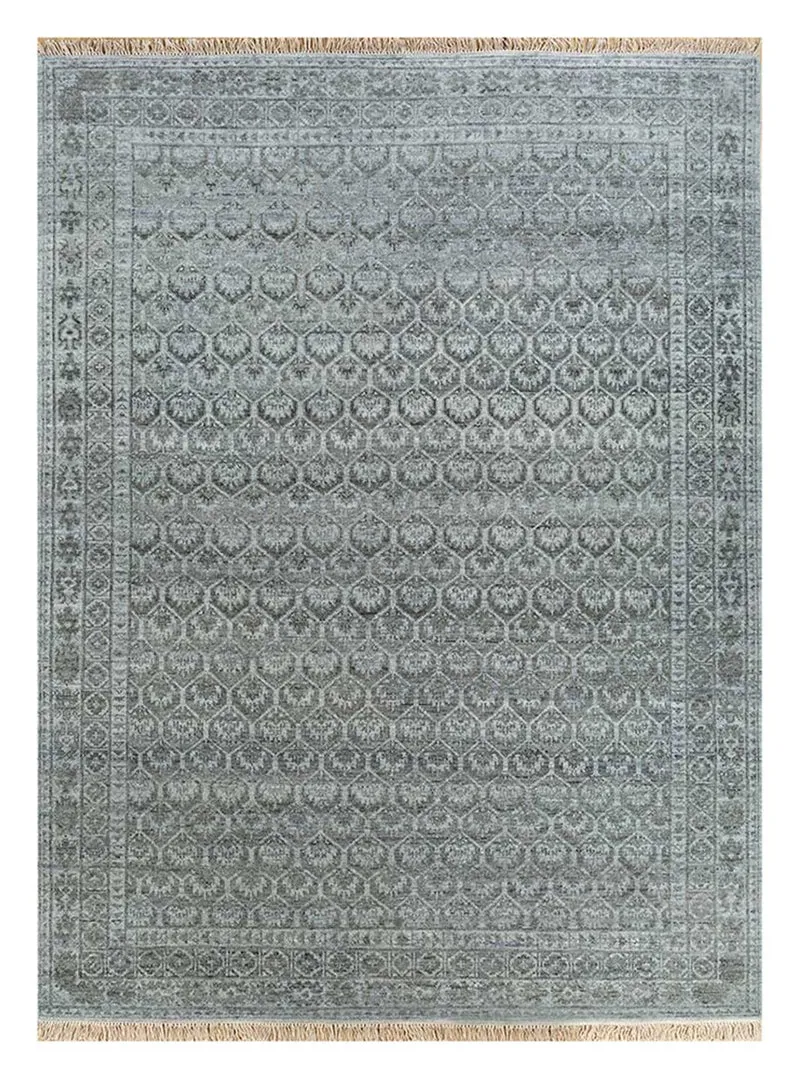 Wollteppich - 240 x 300 cm - grau