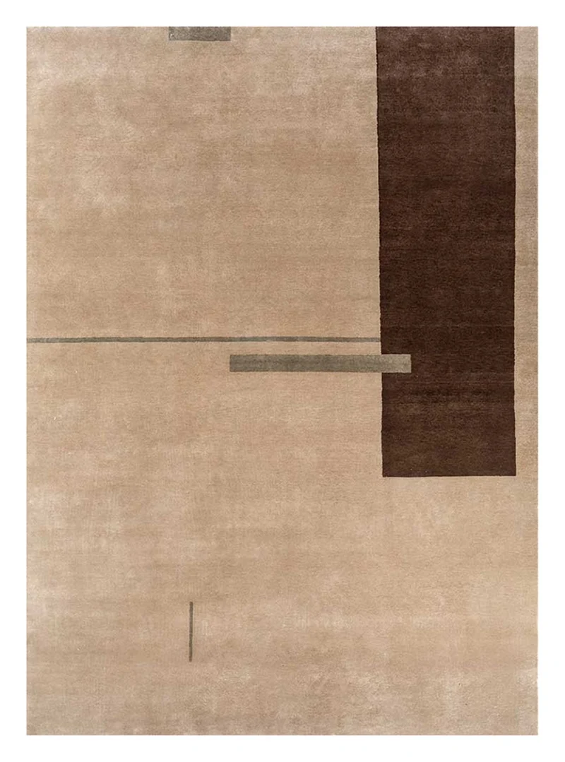Wollteppich - 240 x 300 cm - hellbraun