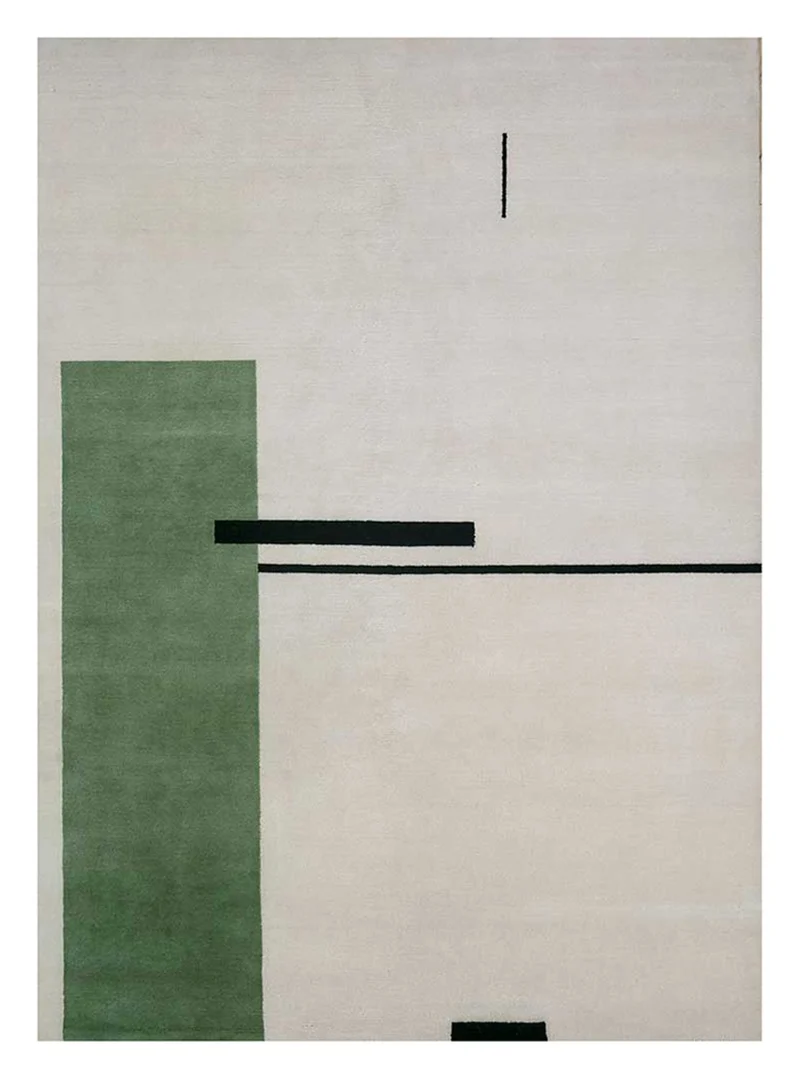 Wollteppich - 180 x 270 cm - hellgrau