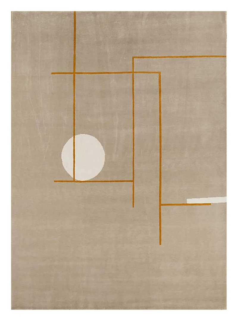Wollteppich - 240 x 300 cm - dunkelbeige