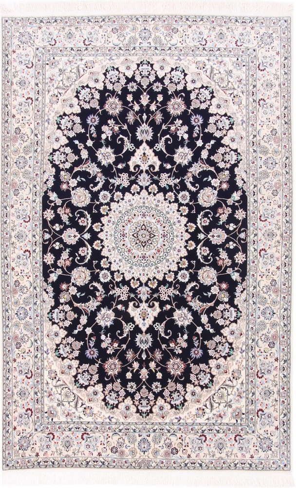 Perserteppich - Nain - Premium - 154 x 240 cm - dunkelblau