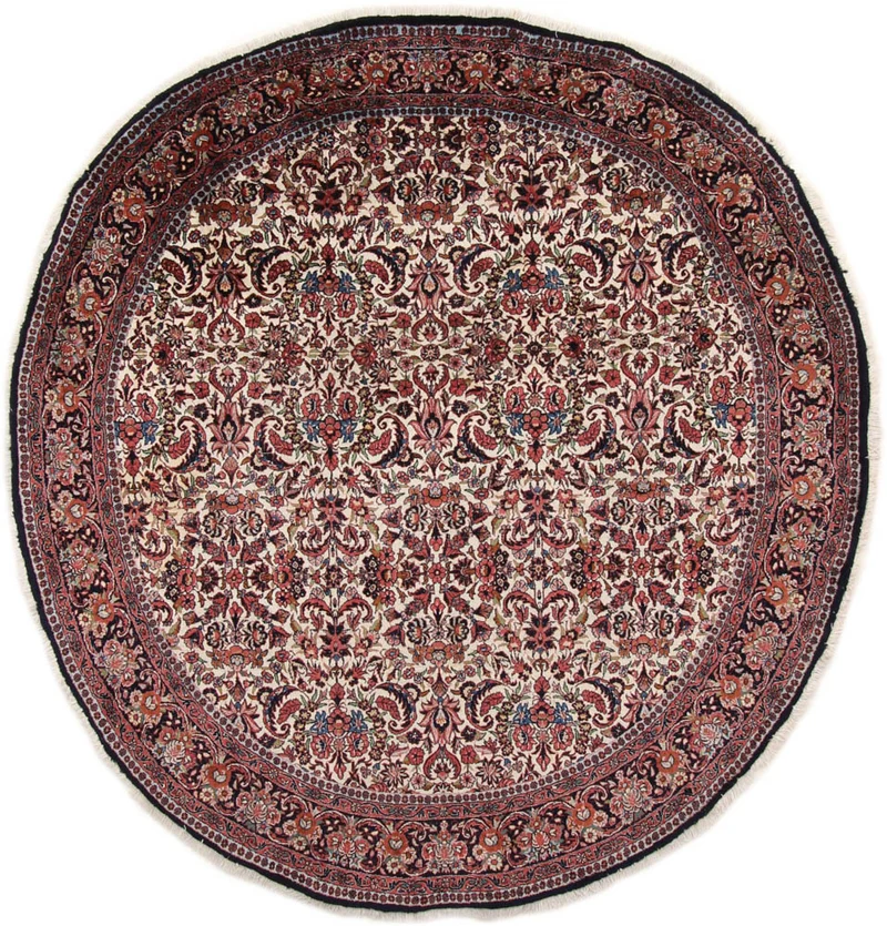 Perserteppich - Bidjar rund - 202 x 205 cm - rost