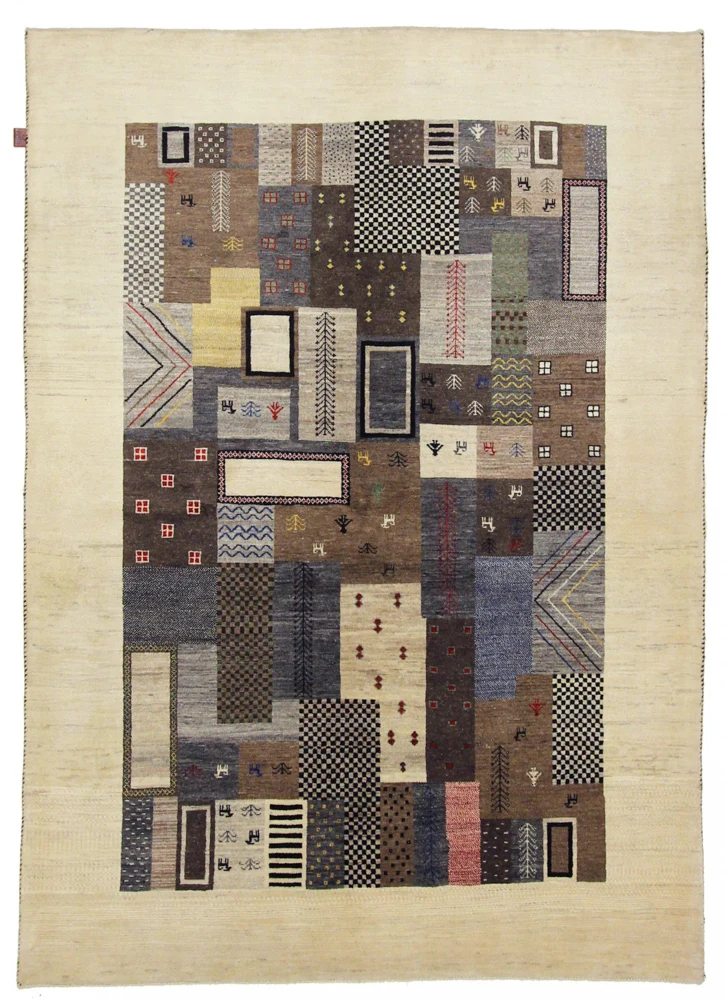 Gabbeh Teppich - Loribaft Indus - 181 x 251 cm - mehrfarbig