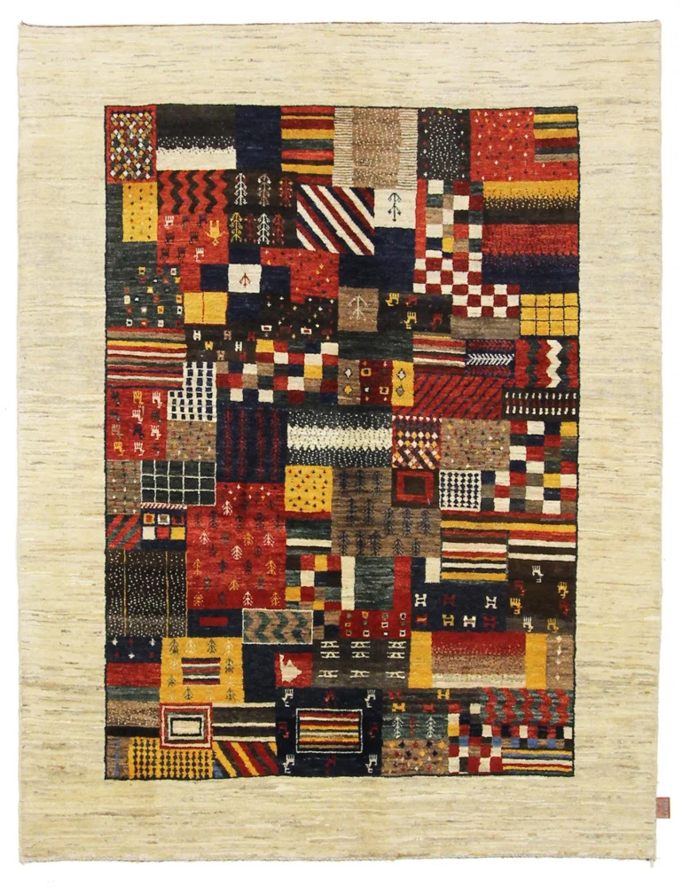 Gabbeh Teppich - Loribaft Indus - 154 x 200 cm - mehrfarbig