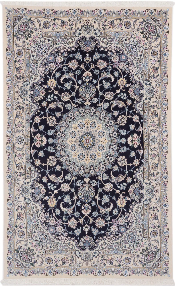 Perserteppich - Nain - 158 x 255 cm - dunkelblau