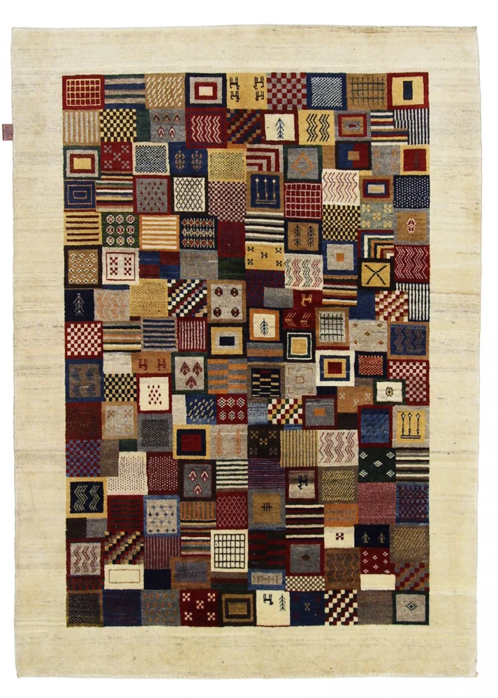 Gabbeh Teppich - Loribaft Indus - 142 x 197 cm - mehrfarbig