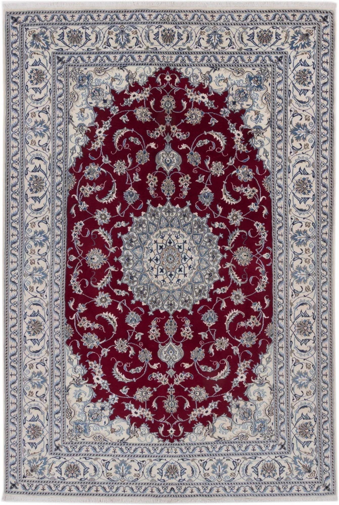 Perserteppich - Nain - 198 x 293 cm - rot