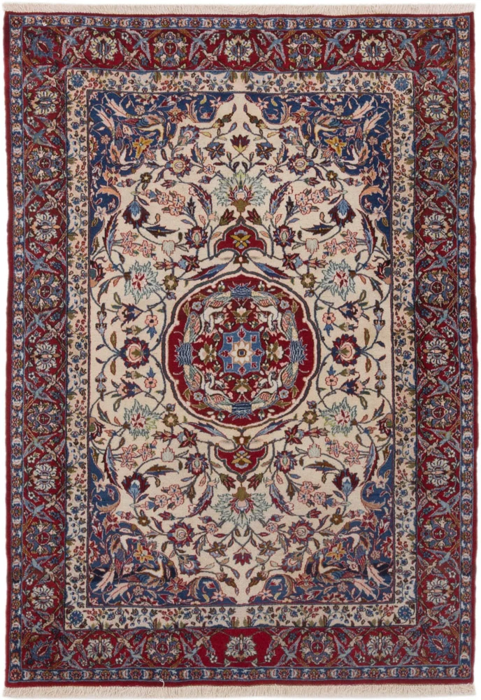 Perserteppich - Isfahan - Premium - 148 x 207 cm - creme