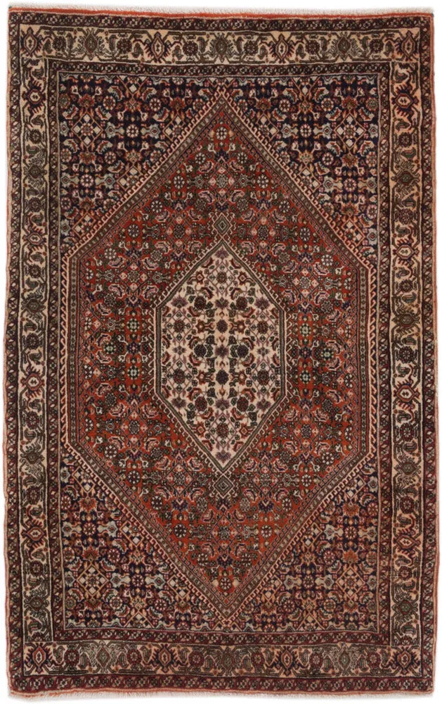 Perserteppich - Bidjar - 90 x 140 cm - dunkelbeige