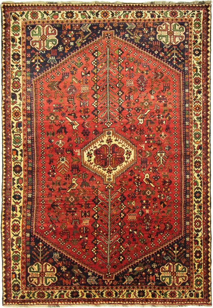 Perserteppich - Nomadic - 212 x 308 cm - rot