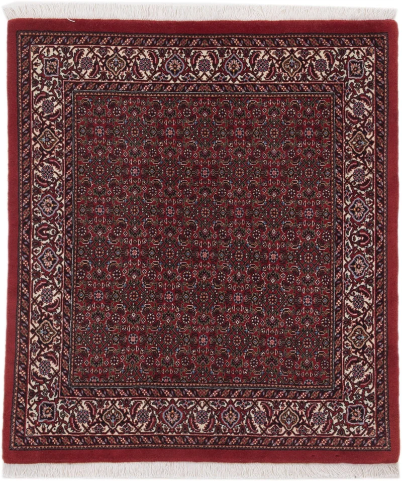 Perserteppich - Bidjar - Royal - 100 x 110 cm - dunkelrot